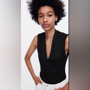 A New Day Black Sleeveless Bodysuit